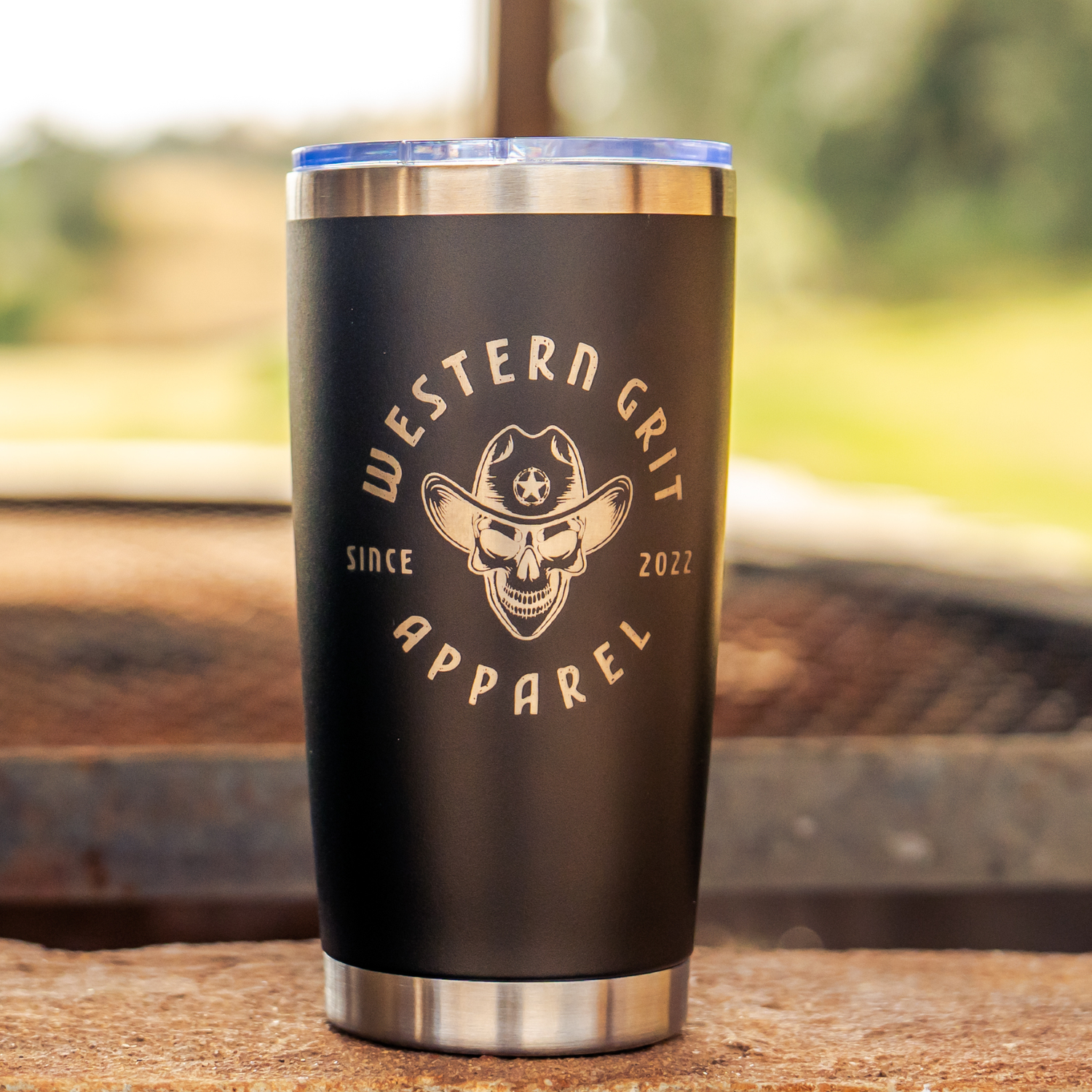 Insulated Stainless Steel Tumbler –16oz BLACK Double Wall Vacuum BPA-Free Travel Mug