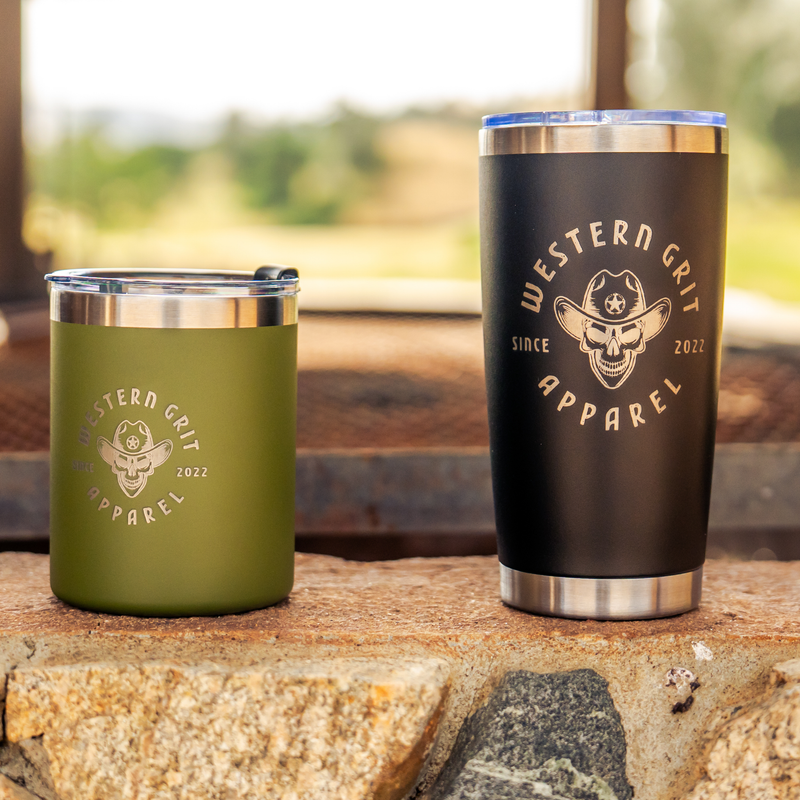 Insulated Stainless Steel Tumbler –16oz BLACK Double Wall Vacuum BPA-Free Travel Mug