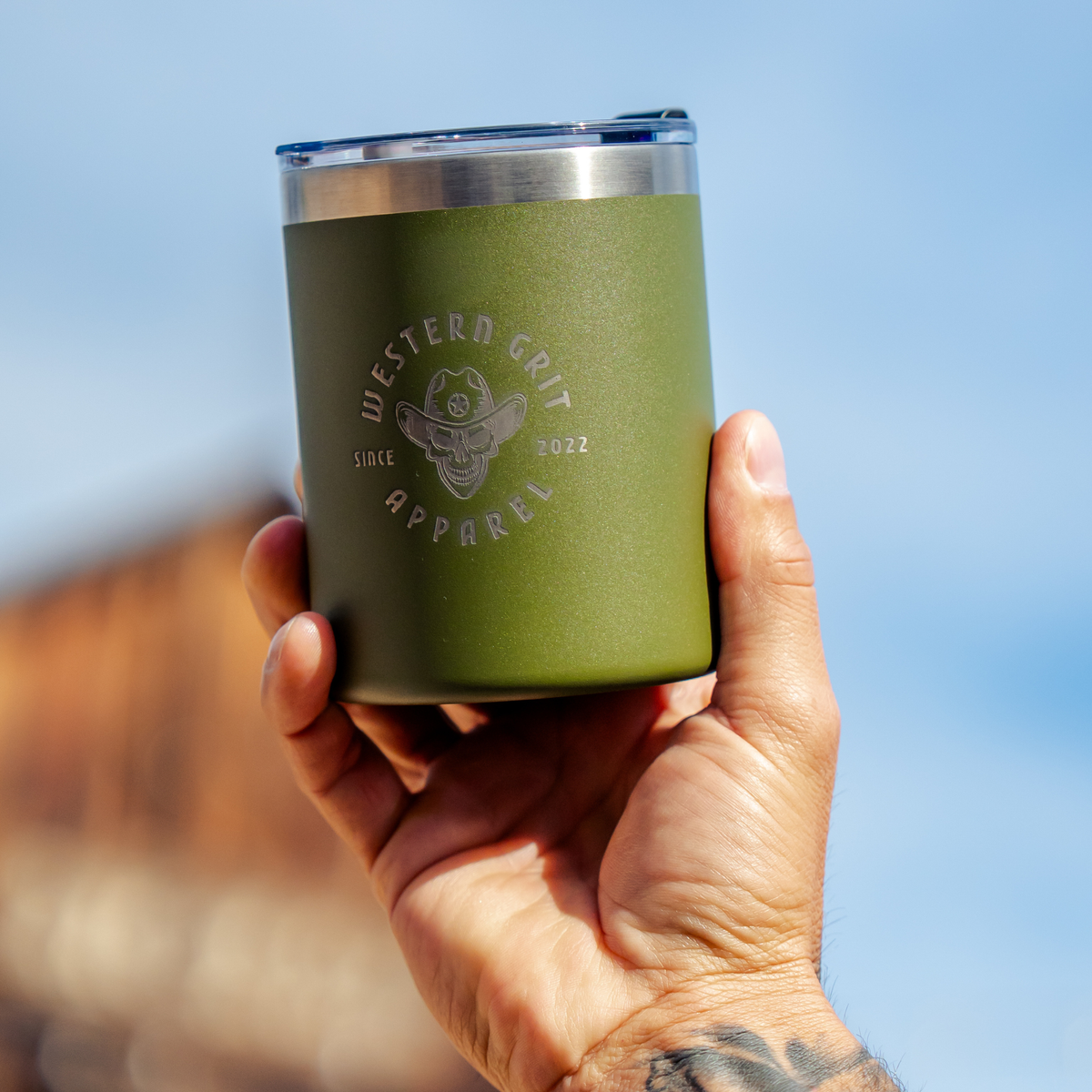 Insulated Stainless Steel Tumbler – 12oz GREEN Double Wall Vacuum BPA-Free Travel Mug