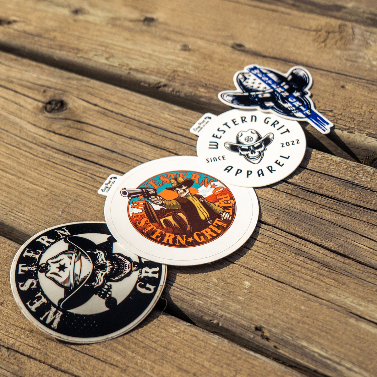 Western Grit Apparel Logo Sticker – Classic Western Brand Vinyl Decal