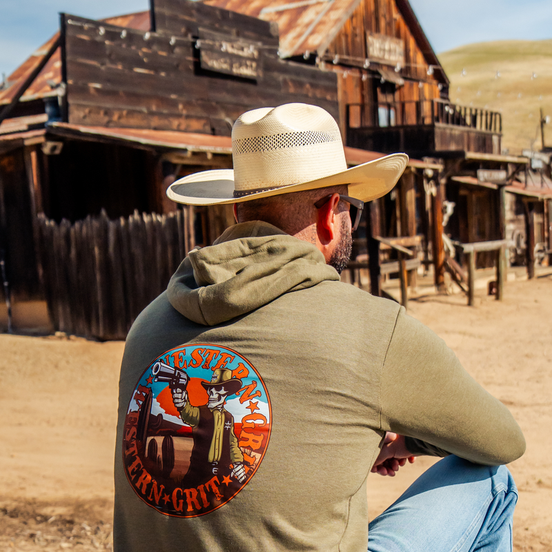 Western Grit Gun Slinger Hoodie – Unisex Rugged Western Streetwear