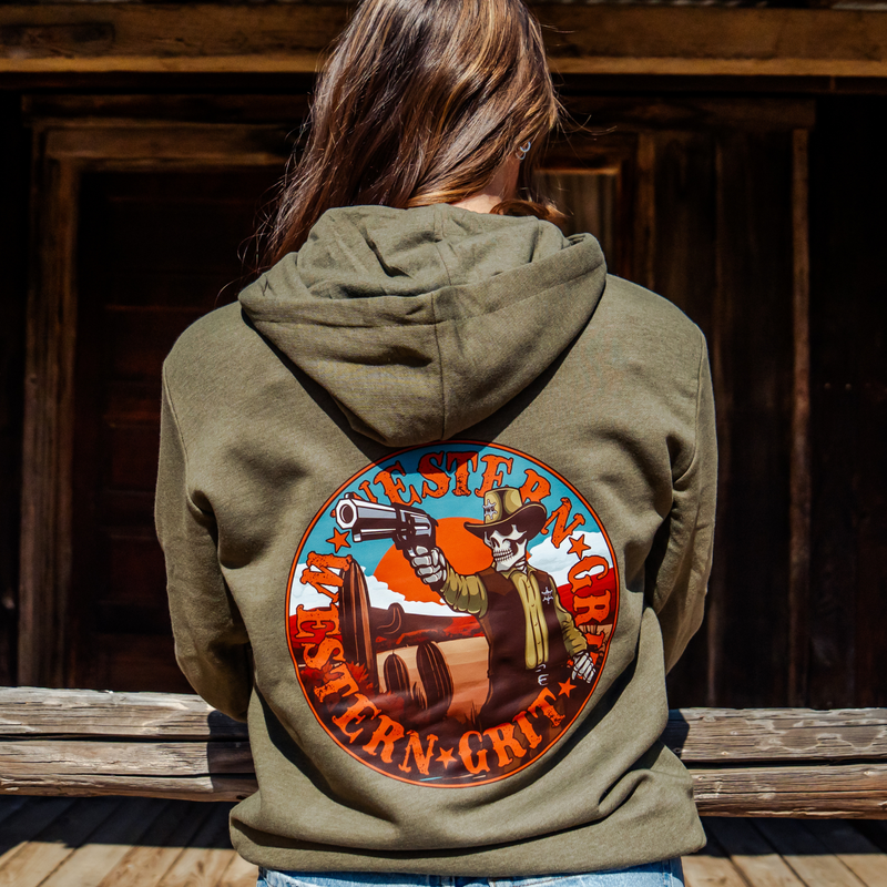 Western Grit Gun Slinger Hoodie – Unisex Rugged Western Streetwear