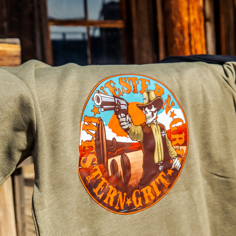 Western Grit Gun Slinger Hoodie – Unisex Rugged Western Streetwear