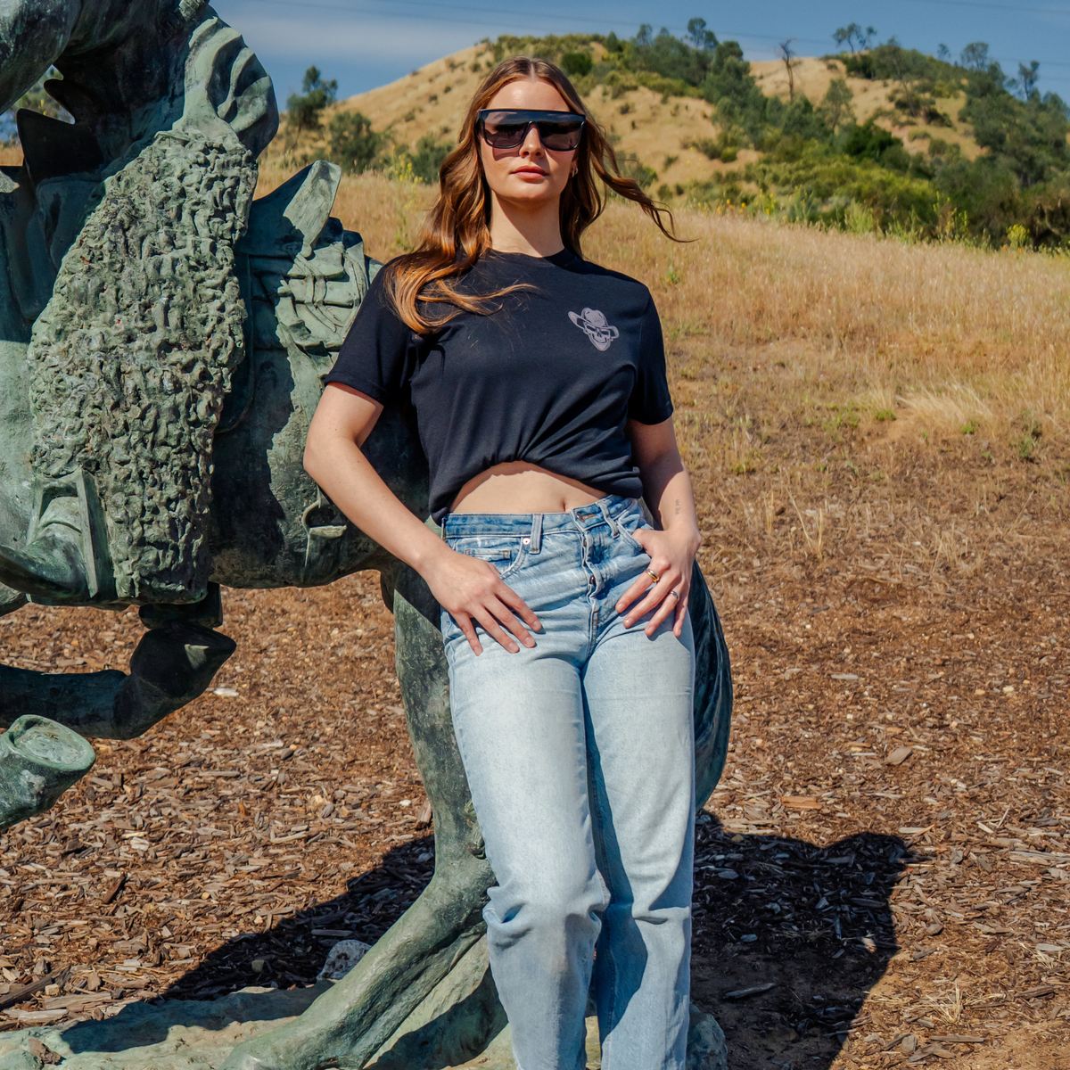 Western Grit Skull Cowboy Graphic Tee – Cowboy Streetwear Vintage Grit Unisex T-Shirt