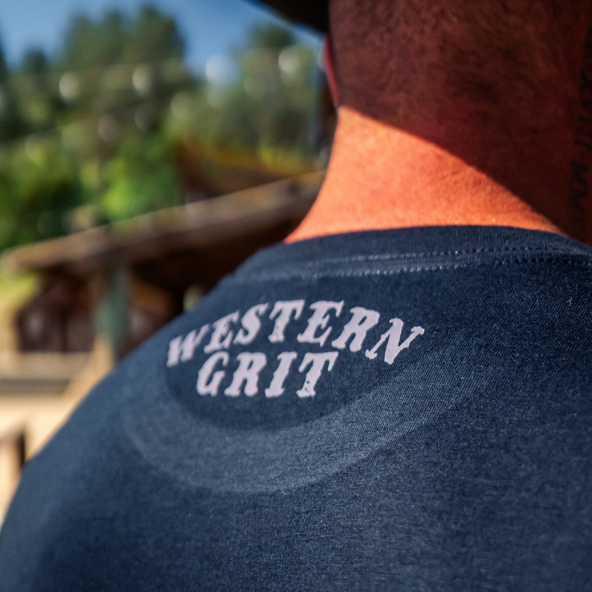 Western Grit Skull Cowboy Graphic Tee – Cowboy Streetwear Vintage Grit Unisex T-Shirt