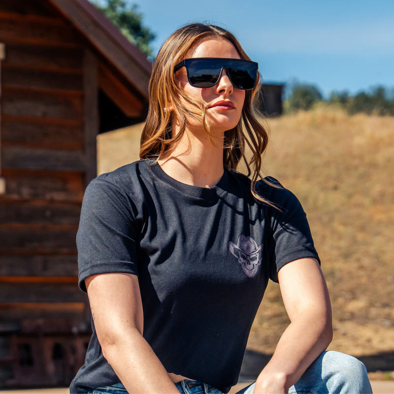 Western Grit Skull Cowboy Graphic Tee – Cowboy Streetwear Vintage Grit Unisex T-Shirt